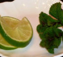 Lime and mint Gin garnish at Auld Post Office B&B