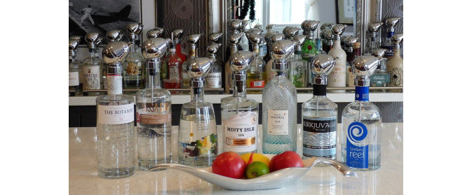 Gin from the Scottish Islands at Auld Post Office B&B